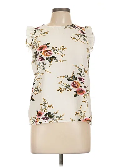 Pre-owned Shein Sleeveless Blouse In White