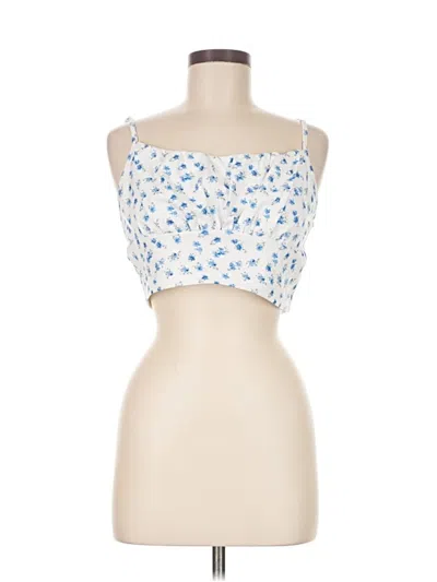 Pre-owned Shein Sleeveless Blouse In White