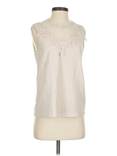 Pre-owned Shein Sleeveless Blouse In White