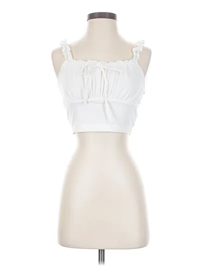 Pre-owned Shein Sleeveless Blouse In White