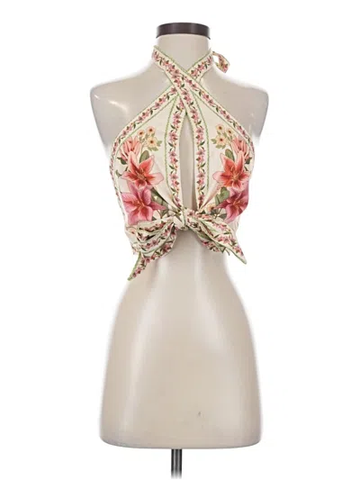 Pre-owned Shein Sleeveless Blouse In White
