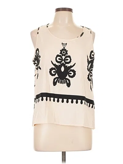 Pre-owned Shein Sleeveless Blouse In White