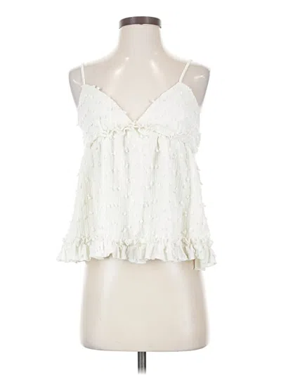 Pre-owned Shein Sleeveless Blouse In White