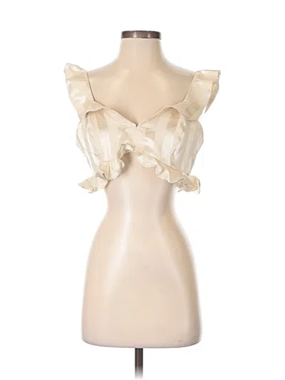 Pre-owned Shein Sleeveless Blouse In White