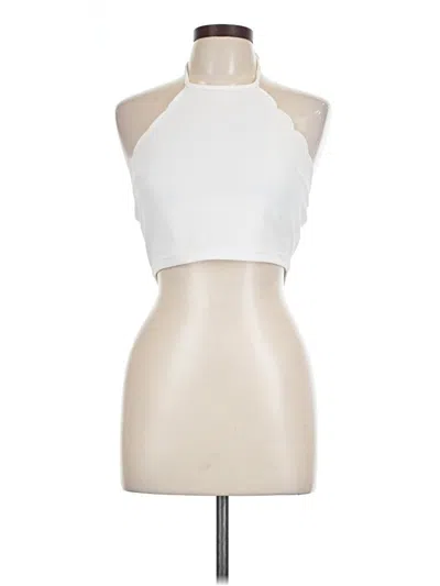 Pre-owned Shein Sleeveless Blouse In White