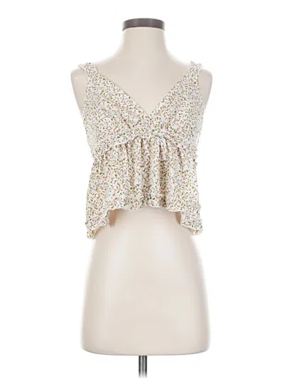 Pre-owned Shein Sleeveless Blouse In White