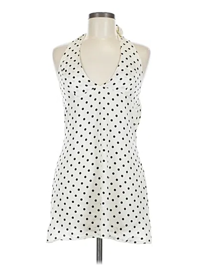 Pre-owned Shein Sleeveless Blouse In White