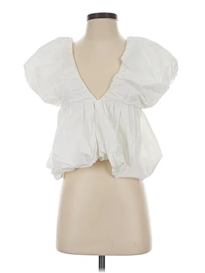 Pre-owned Shein Sleeveless Blouse In White