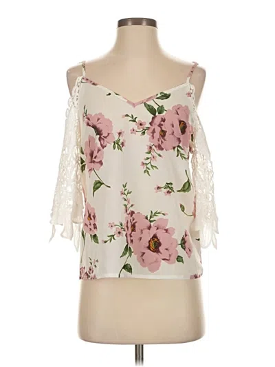 Pre-owned Shein Sleeveless Blouse In White