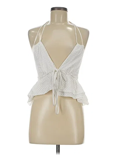 Pre-owned Shein Sleeveless Blouse In White