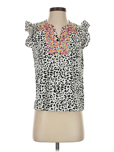 Pre-owned Shein Sleeveless Blouse In White