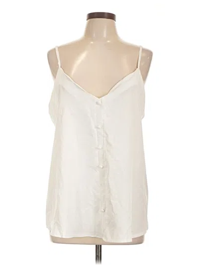 Pre-owned Shein Sleeveless Blouse In White