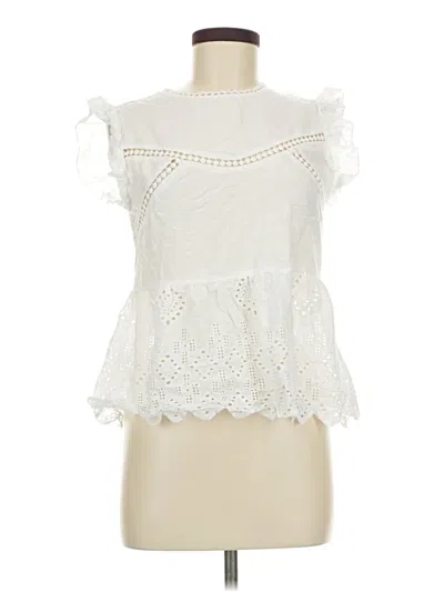 Pre-owned Shein Sleeveless Blouse In White