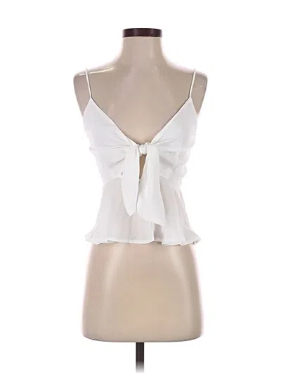 Pre-owned Shein Sleeveless Blouse In White