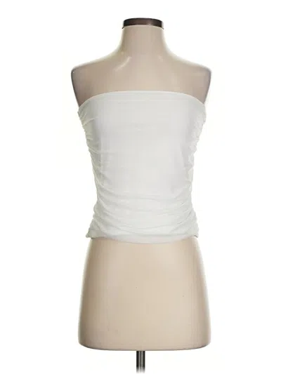 Pre-owned Shein Sleeveless Blouse In White