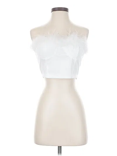 Pre-owned Shein Sleeveless Blouse In White