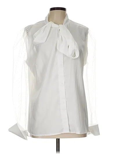 Pre-owned Shein Sleeveless Blouse In White