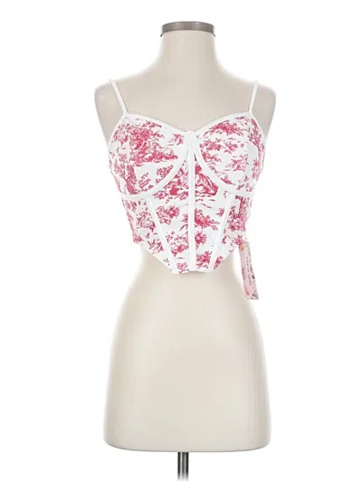 Pre-owned Shein Sleeveless Blouse In White