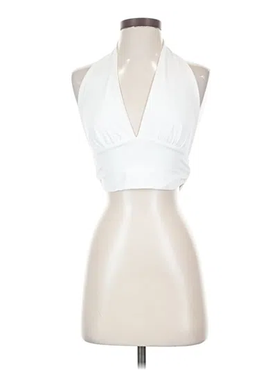 Pre-owned Shein Sleeveless Blouse In White