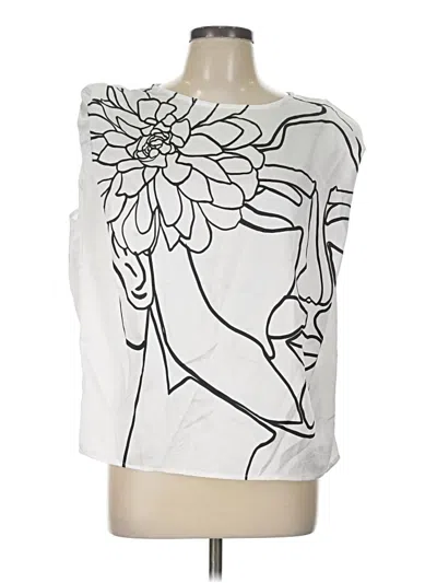 Shein Sleeveless Blouse In White