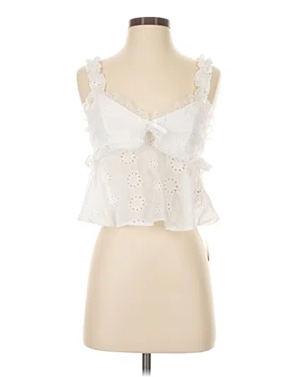 Shein Sleeveless Blouse In White