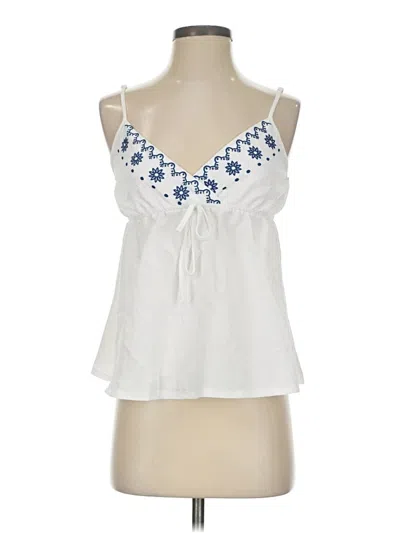 Pre-owned Shein Sleeveless Blouse In White