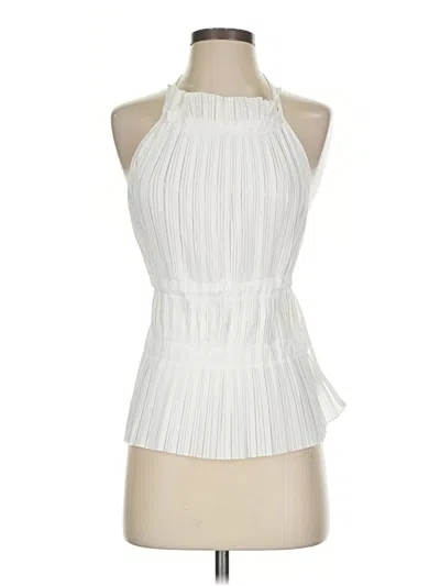 Pre-owned Shein Sleeveless Blouse In White