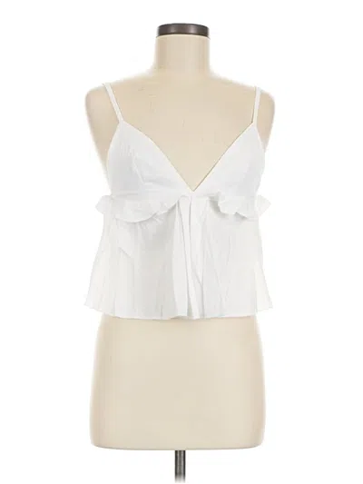 Pre-owned Shein Sleeveless Blouse In White