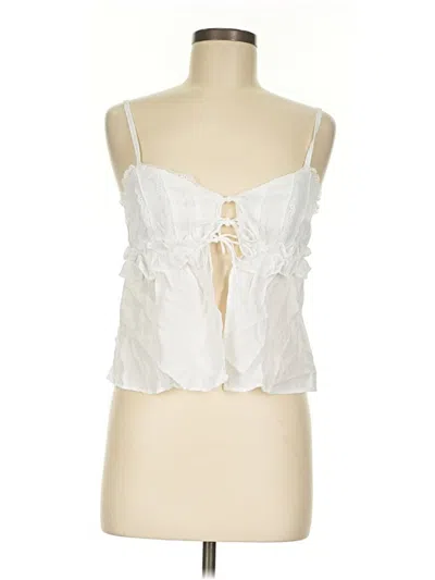 Pre-owned Shein Sleeveless Blouse In White