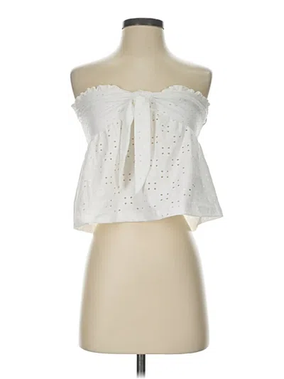 Pre-owned Shein Sleeveless Blouse In White