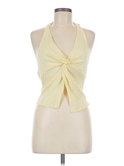 Pre-owned Shein Sleeveless Blouse In Yellow