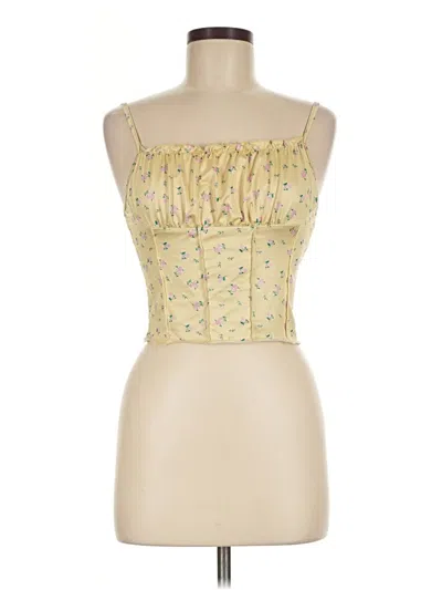 Pre-owned Shein Sleeveless Blouse In Yellow