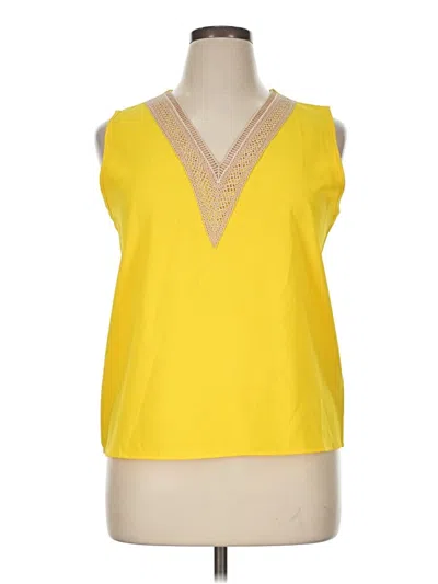 Pre-owned Shein Sleeveless Blouse In Yellow