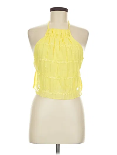 Pre-owned Shein Sleeveless Blouse In Yellow