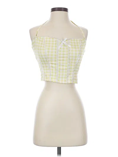 Pre-owned Shein Sleeveless Blouse In Yellow
