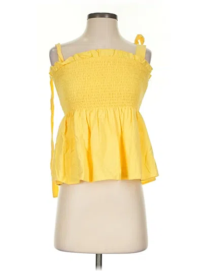 Pre-owned Shein Sleeveless Blouse In Yellow