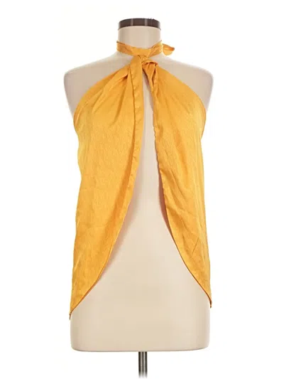 Pre-owned Shein Sleeveless Blouse In Yellow