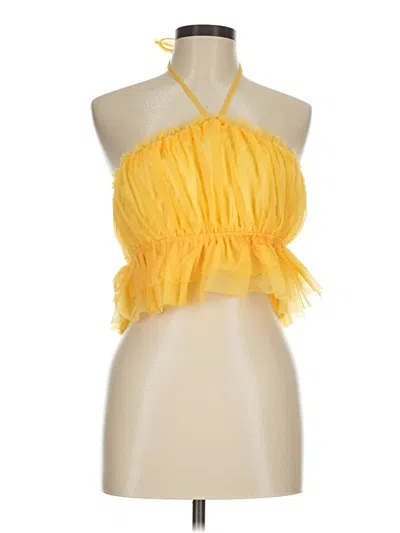 Pre-owned Shein Sleeveless Blouse In Yellow
