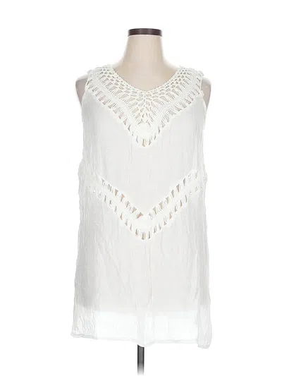 Pre-owned Shein Sleeveless T-shirt In White