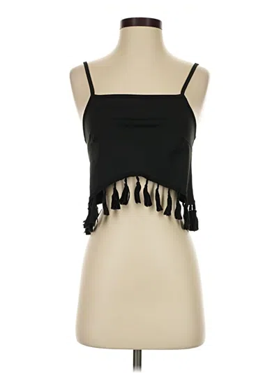 Pre-owned Shein Sleeveless Top Black Halter Neckline Tops