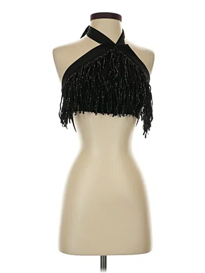 Pre-owned Shein Sleeveless Top Black Halter Neckline Tops