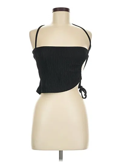 Pre-owned Shein Sleeveless Top Black Halter Neckline Tops