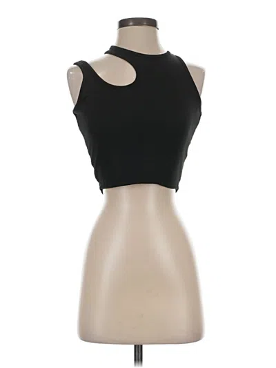 Pre-owned Shein Sleeveless Top Black Keyhole Neckline Tops