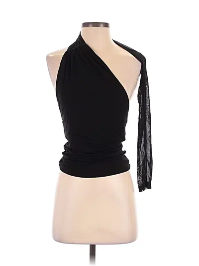 Pre-owned Shein Sleeveless Top Black One Shoulder Neckline Tops