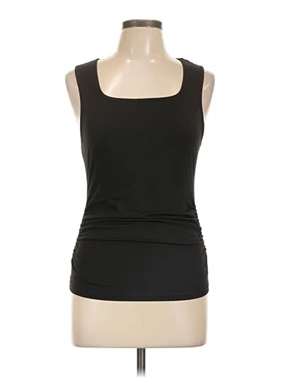 Pre-owned Shein Sleeveless Top Black Scoop Neck Tops