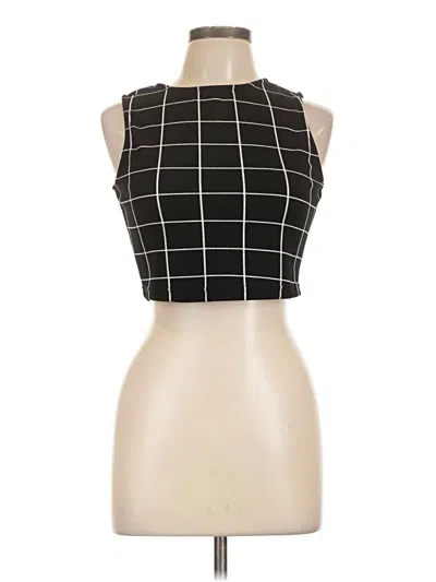 Pre-owned Shein Sleeveless Top Black Square Neckline Tops