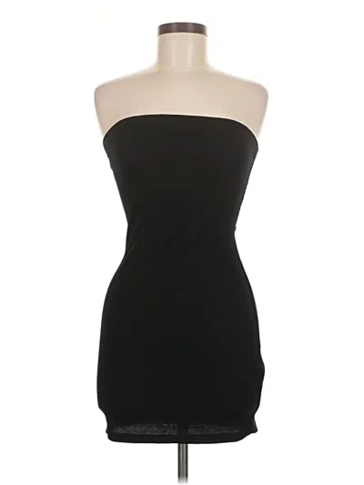 Pre-owned Shein Sleeveless Top Black Strapless Neckline Tops