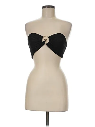 Pre-owned Shein Sleeveless Top Black Strapless Neckline Tops