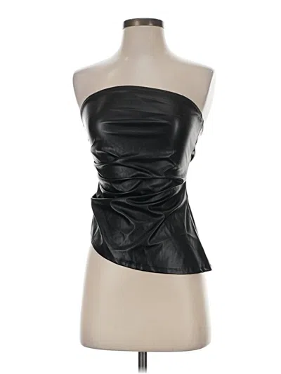 Pre-owned Shein Sleeveless Top Black Strapless Neckline Tops