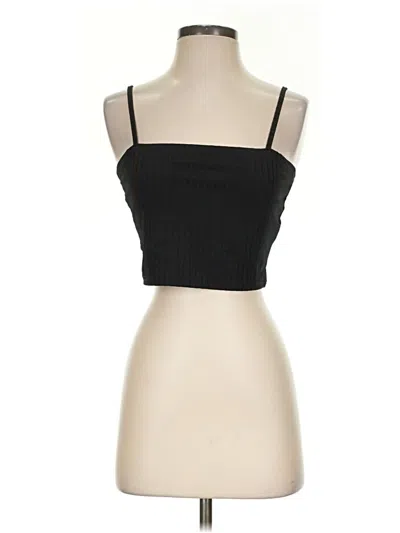 Pre-owned Shein Sleeveless Top Black Strapless Neckline Tops